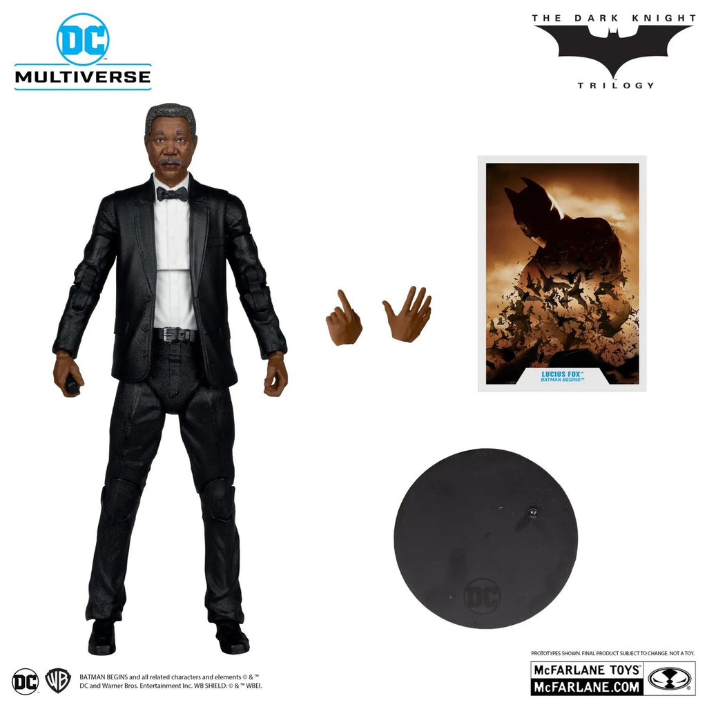 LUCIUS FOX BATMAN BEGINS MCFARLANE  PLATINUM EDITION