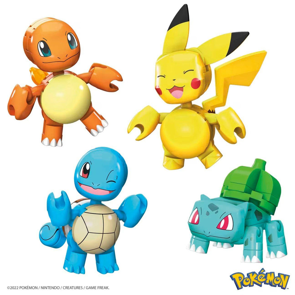Mega Pokémon Set Region Kanto 130 Bloques Pikachu charmander