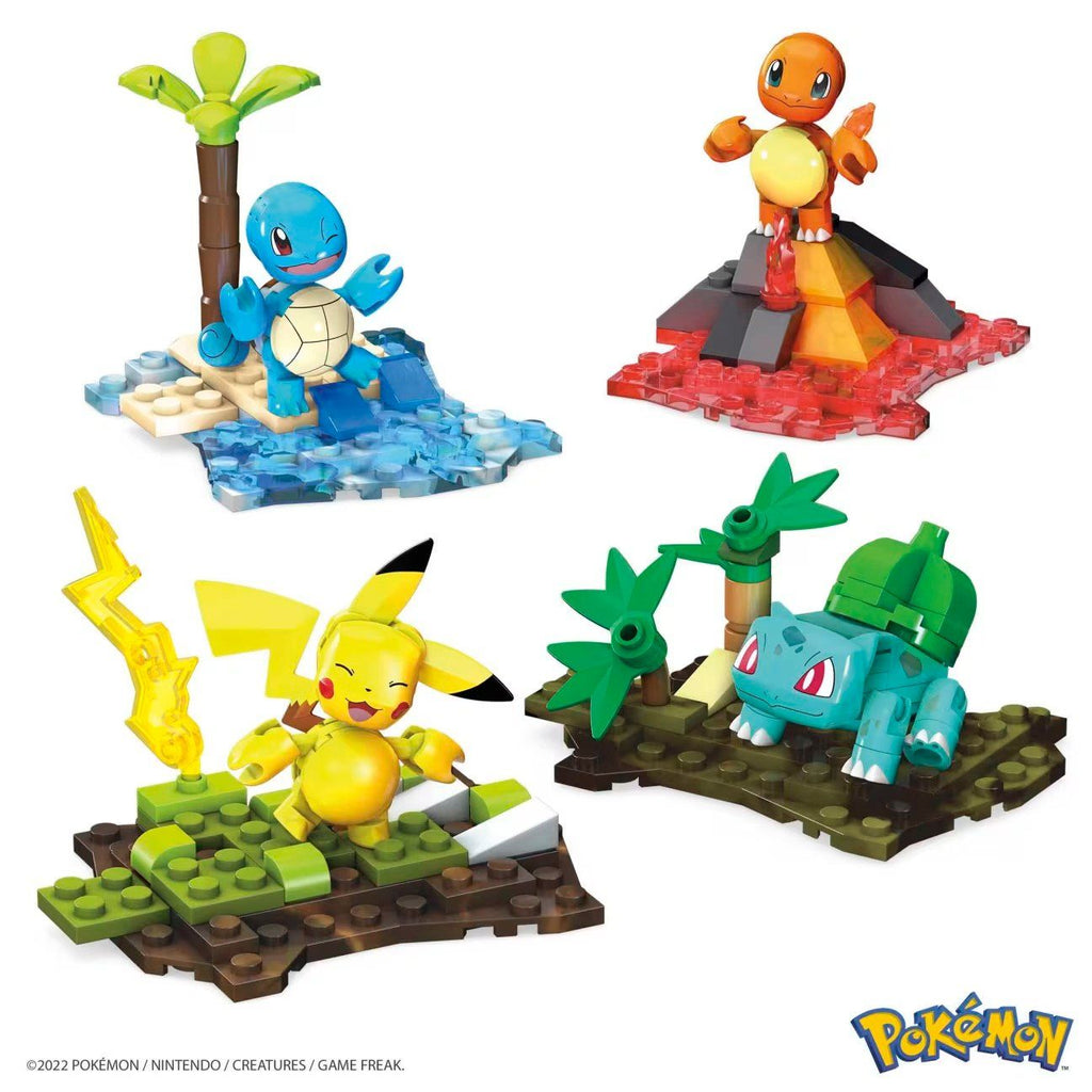 Mega Pokémon Set Region Kanto 130 Bloques Pikachu charmander
