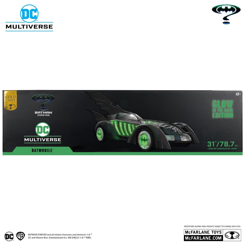 Batmobile Batman Forever Glow in the Dark Gold Label