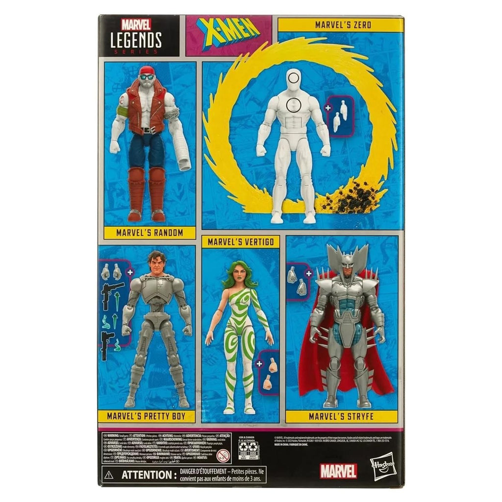 Pack 5 X-Men 60h Marvel Legends Villains Vertigo Strife