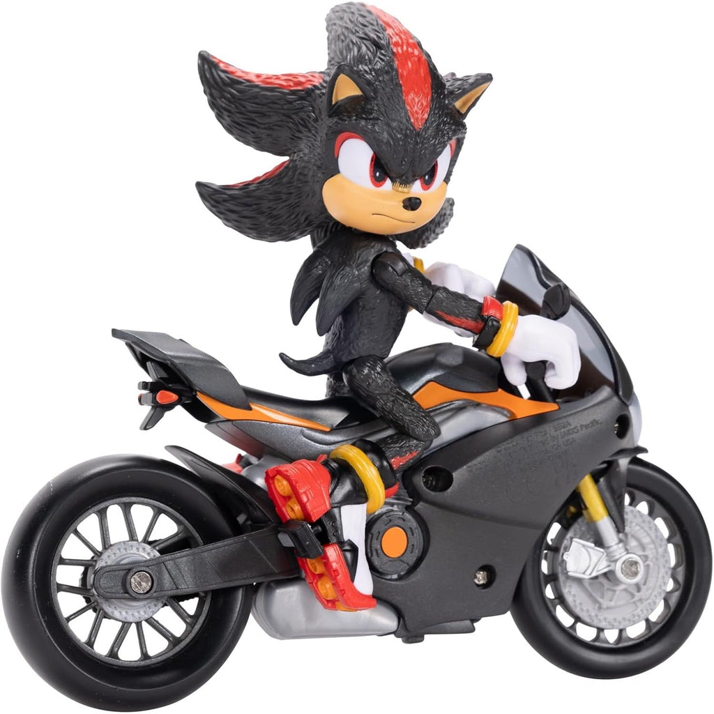 Figura La Pelicula Sonic 3 the Hedgehog Shadow con Motocicleta