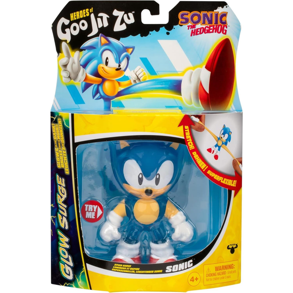 Figura Sonic The Hedgehog Estirable Elastico Brilla en Oscuridad