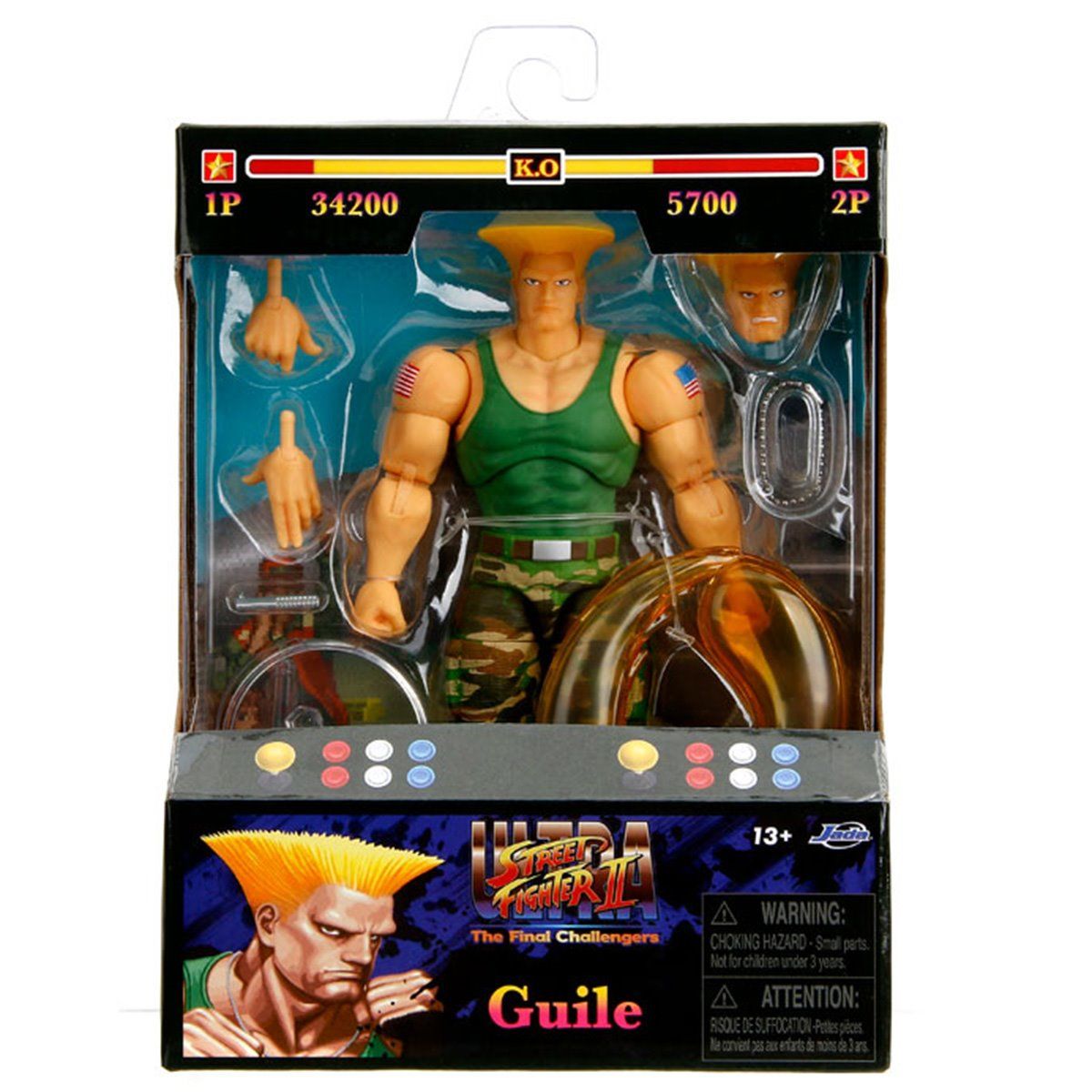 Street Fighter II The Final Challengers Guile Jada Toys