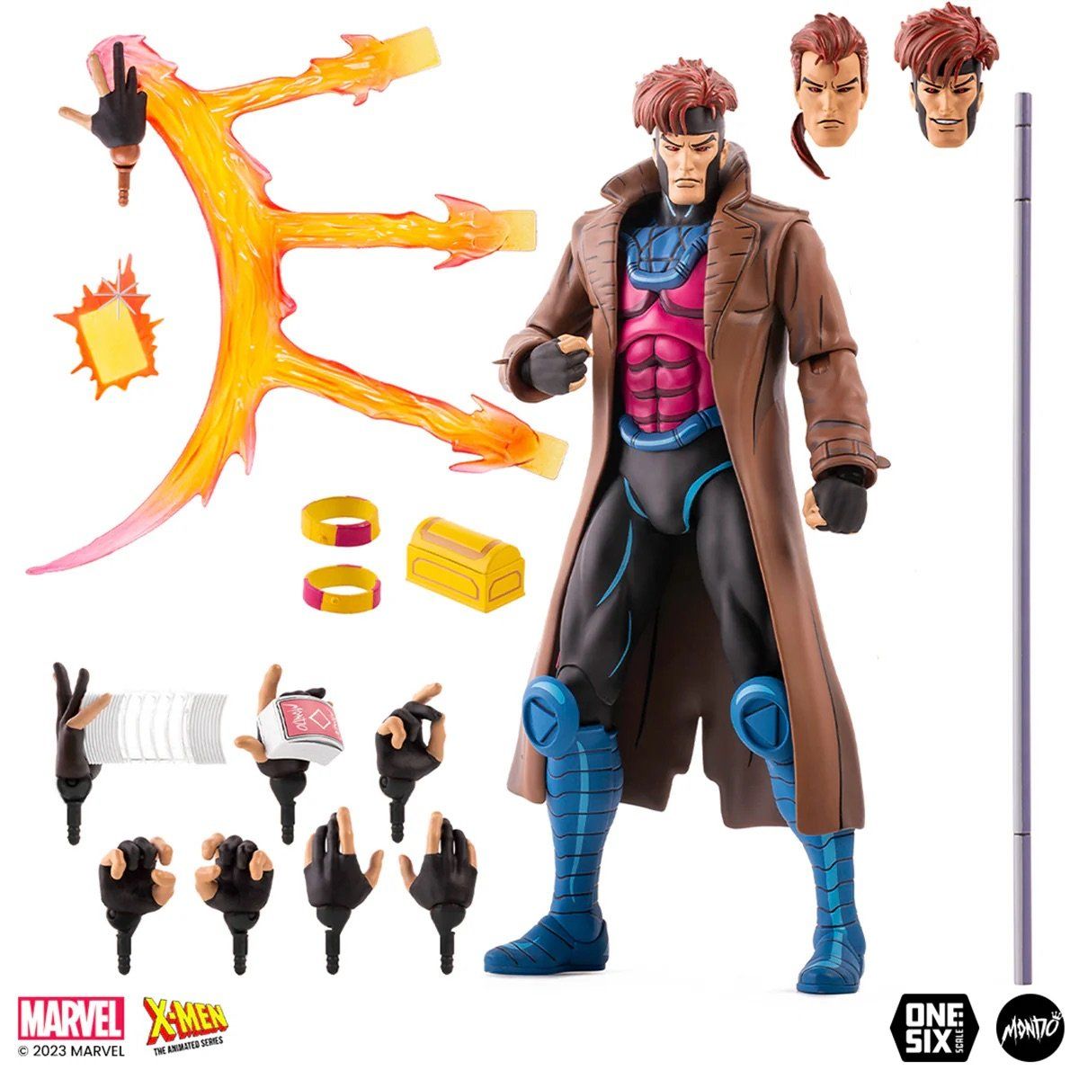 X-Men Marvel Gambit Animated Gambito By Mondo 30cm