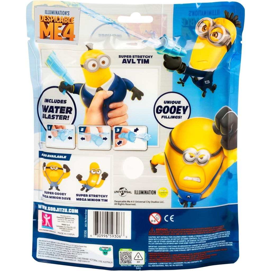 Minions Super elástico AVL Minion Tim Squirter Goo JIT Zu Squishy