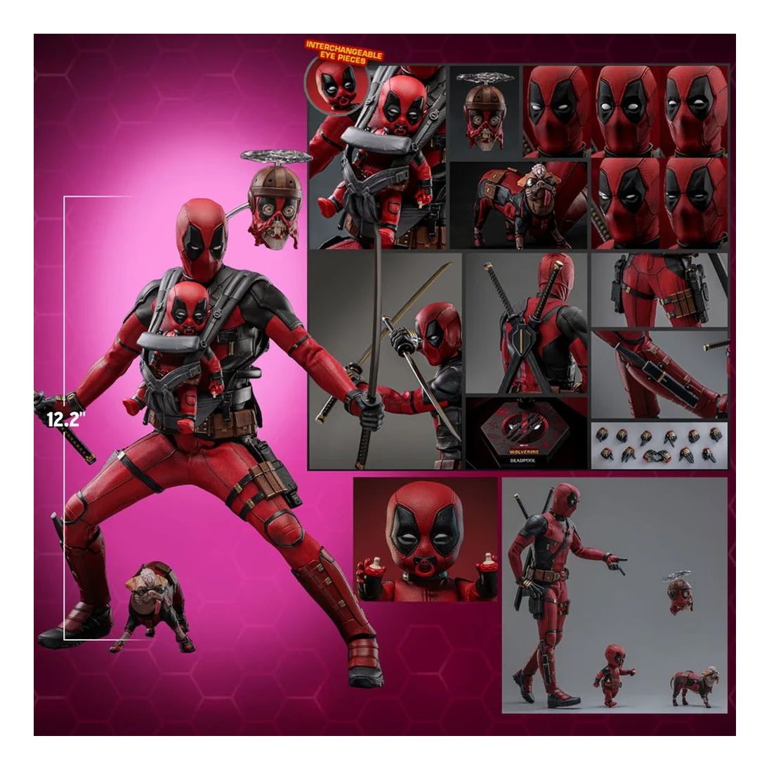 Figura Deadpool Movie Deadpool & Wolverine 31cm Altura