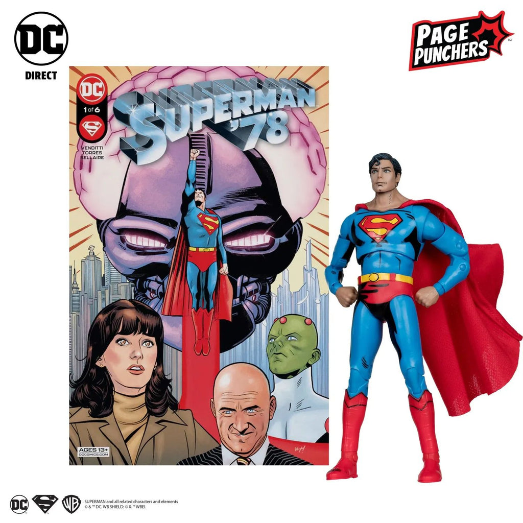 Superman 1978 Incluye Comic DC Page Punchers Mcfarlane