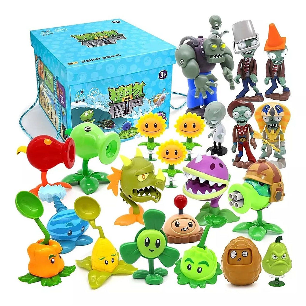 Set 22 Figuras Plantas vs Zombies 2 Kit Completo