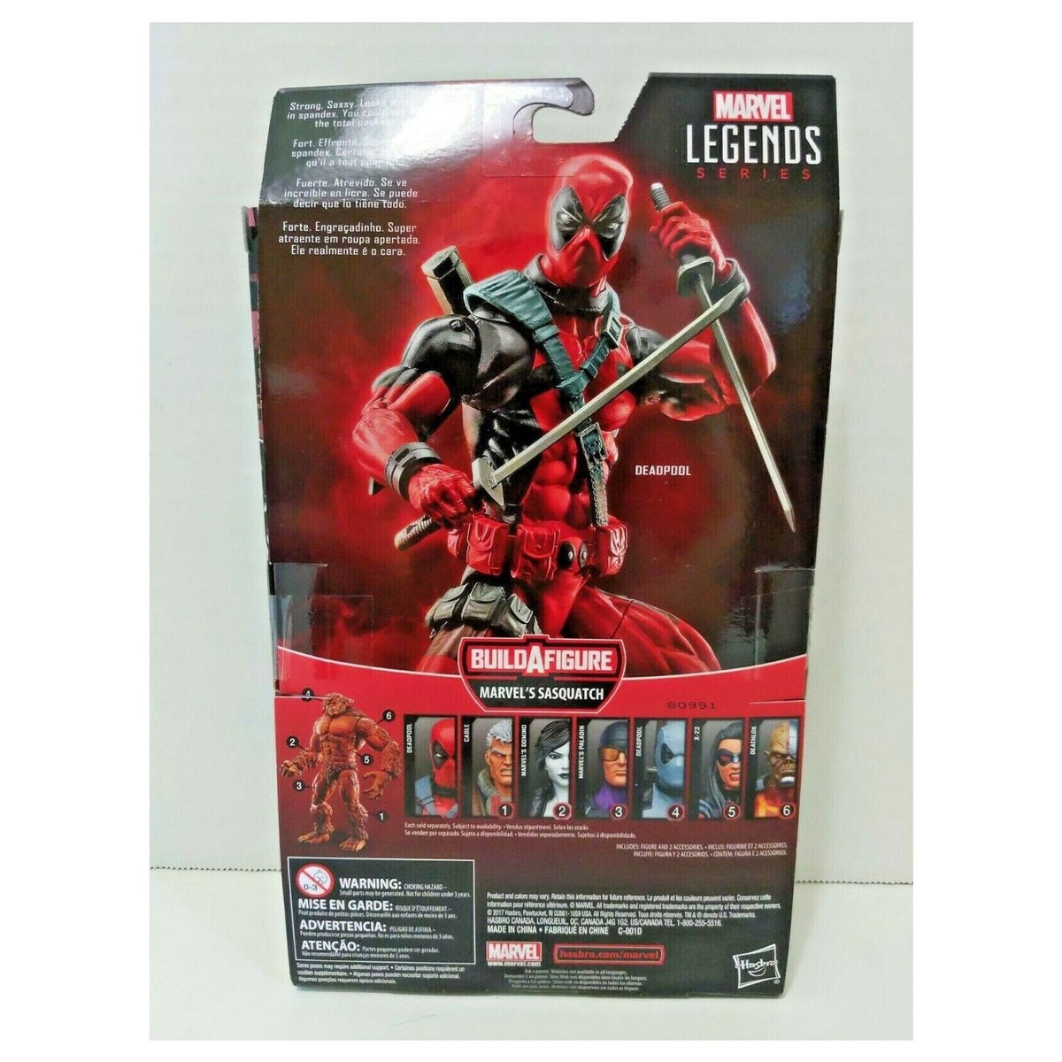Figura de Accion Deadpool Marvel Legends Sasquatch BAF