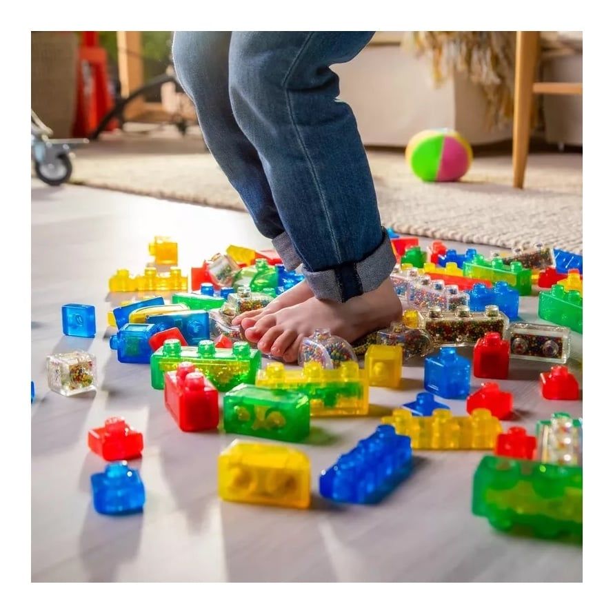 Set Bloques de Construcción Sensorial Estirables de 20 Piezas tipo Goo Jit Zu