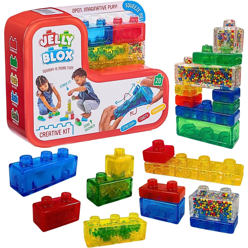 Set Bloques de Construcción Sensorial Estirables de 20 Piezas tipo Goo Jit Zu