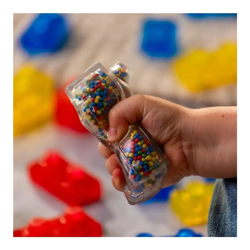 Jelly Blox Tractor Bloques de Construcción Sensorial Squishy Estirables 35 Piezas tipo Goo Jit Zu