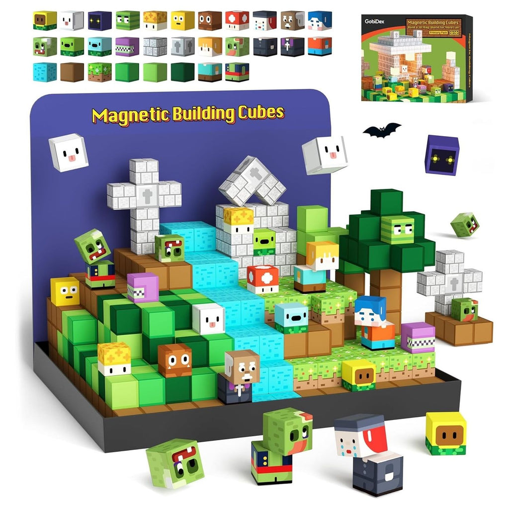 Bloques magnéticos MagWonder World cubos de imanes 48 PIEZAS