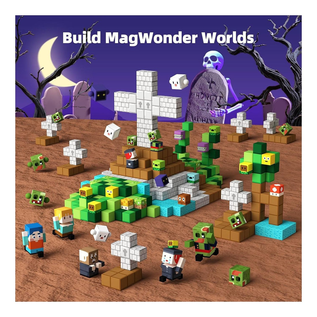 Bloques magnéticos MagWonder World cubos de imanes 48 PIEZAS