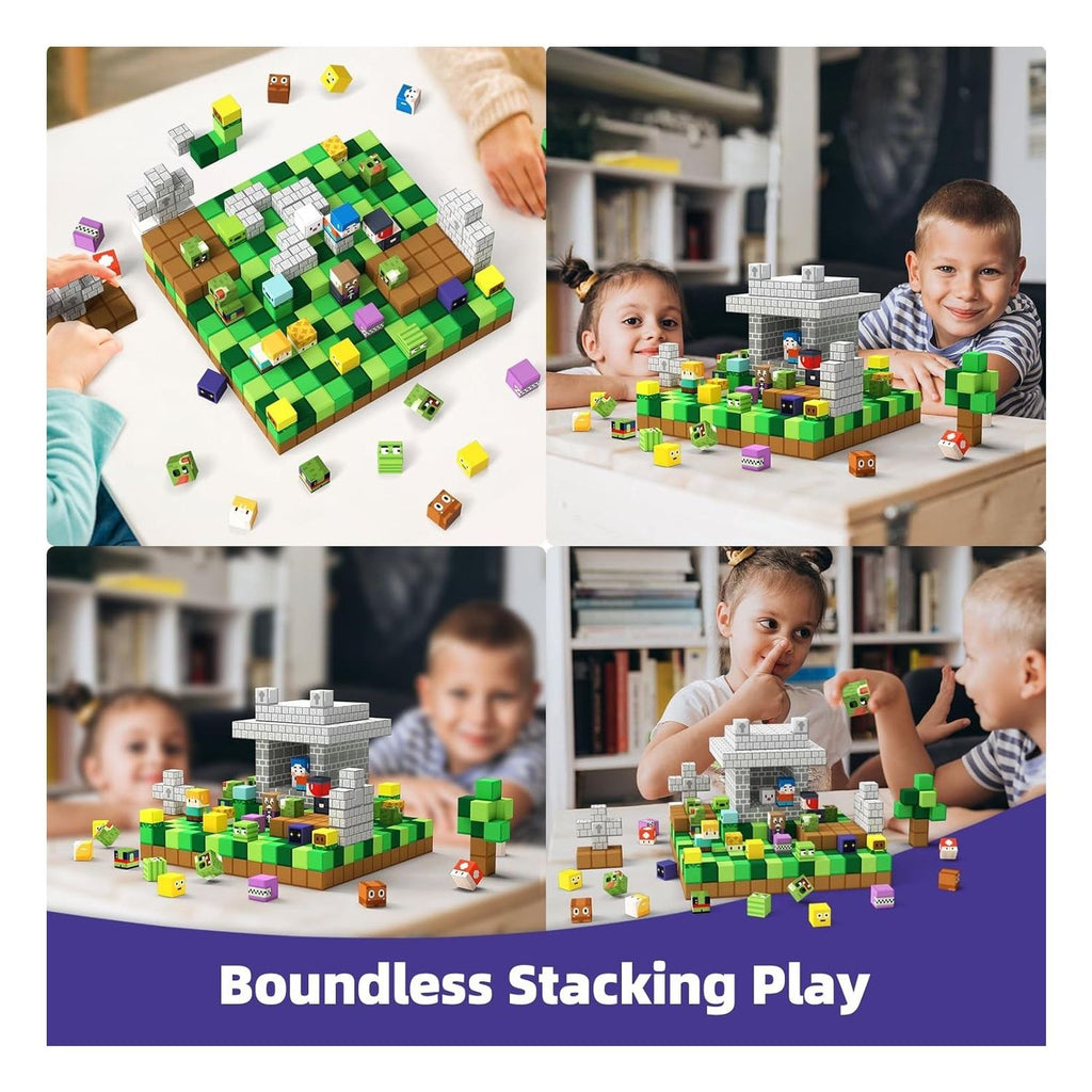Bloques magnéticos MagWonder World cubos de imanes 48 PIEZAS