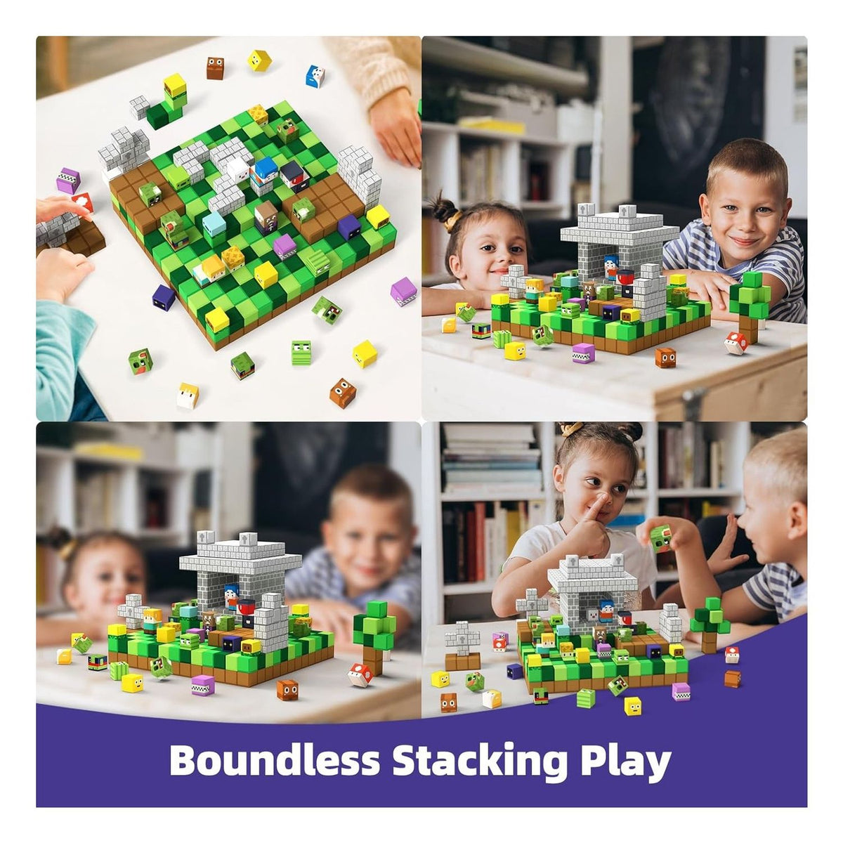 Bloques magnéticos MagWonder World cubos de imanes 48 PIEZAS