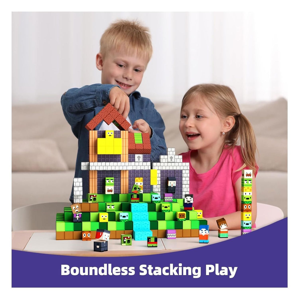 Bloques magnéticos MagWonder World cubos imanes 100 PIEZAS