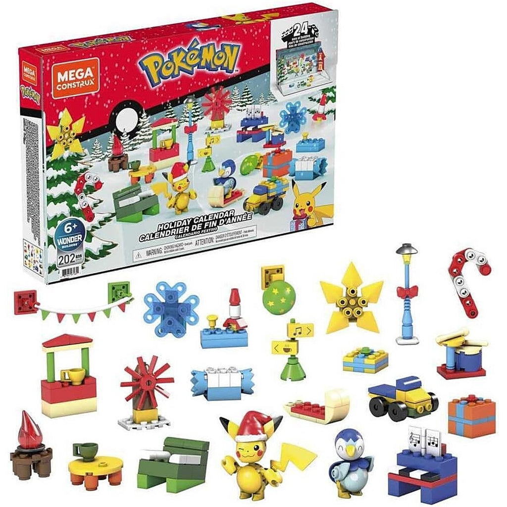 Mega Pokémon Set Calendario de Adviento Navideño 202 Bloques