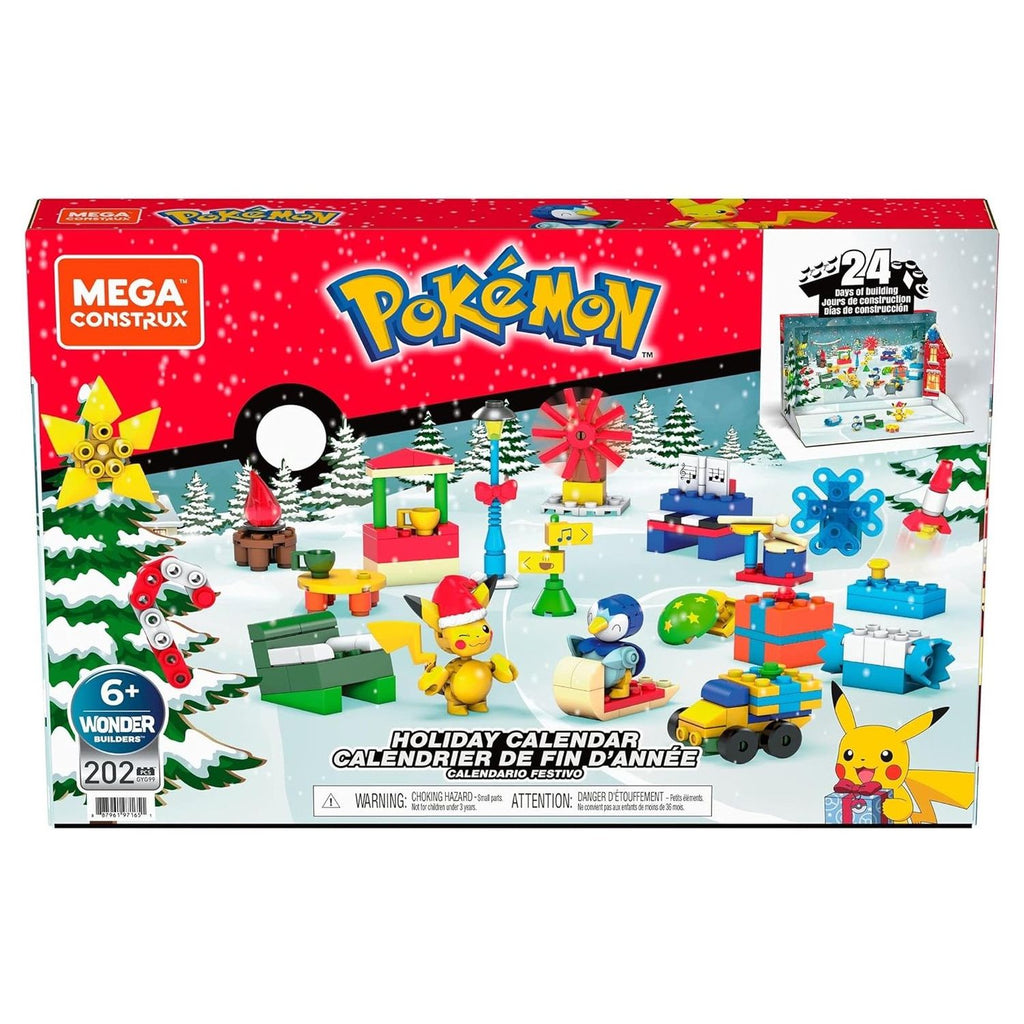 Mega Pokémon Set Calendario de Adviento Navideño 202 Bloques