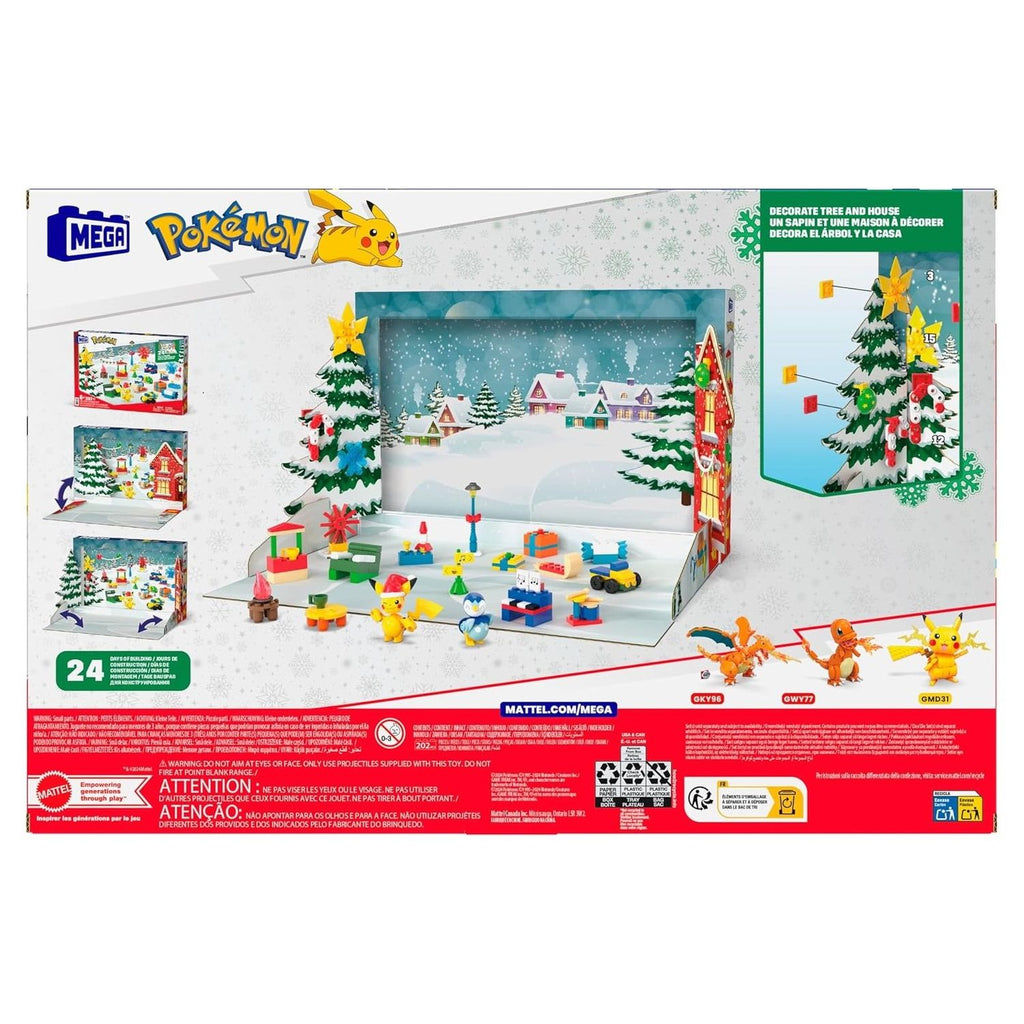 Mega Pokémon Set Calendario de Adviento Navideño 202 Bloques