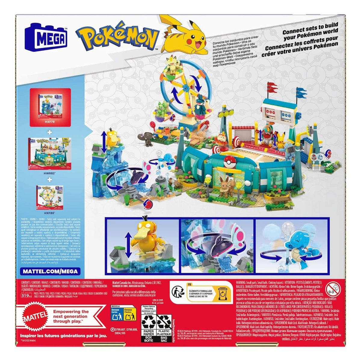 Mega Pokémon Set Aventura Acuatica 319 Bloques