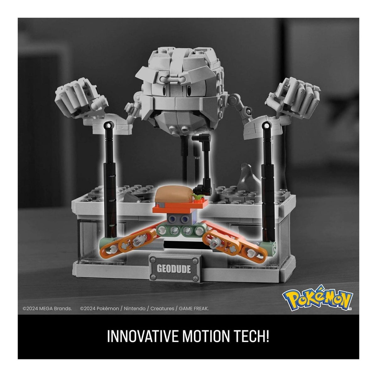 Mega Pokémon Set Mini Geodude Tipo Roca 343 Bloques