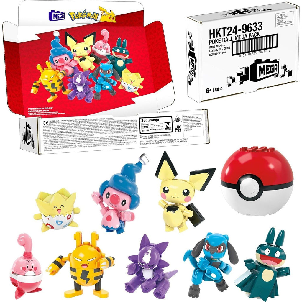 Mega Pokémon Set Entrenador de 189 Bloques