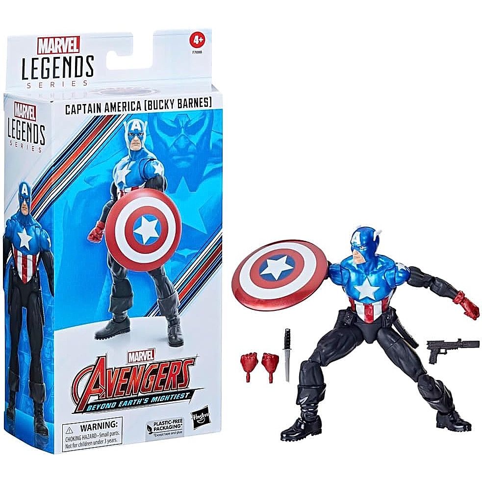 The Avengers Marvel Legends Capitan America Bucky Barnes