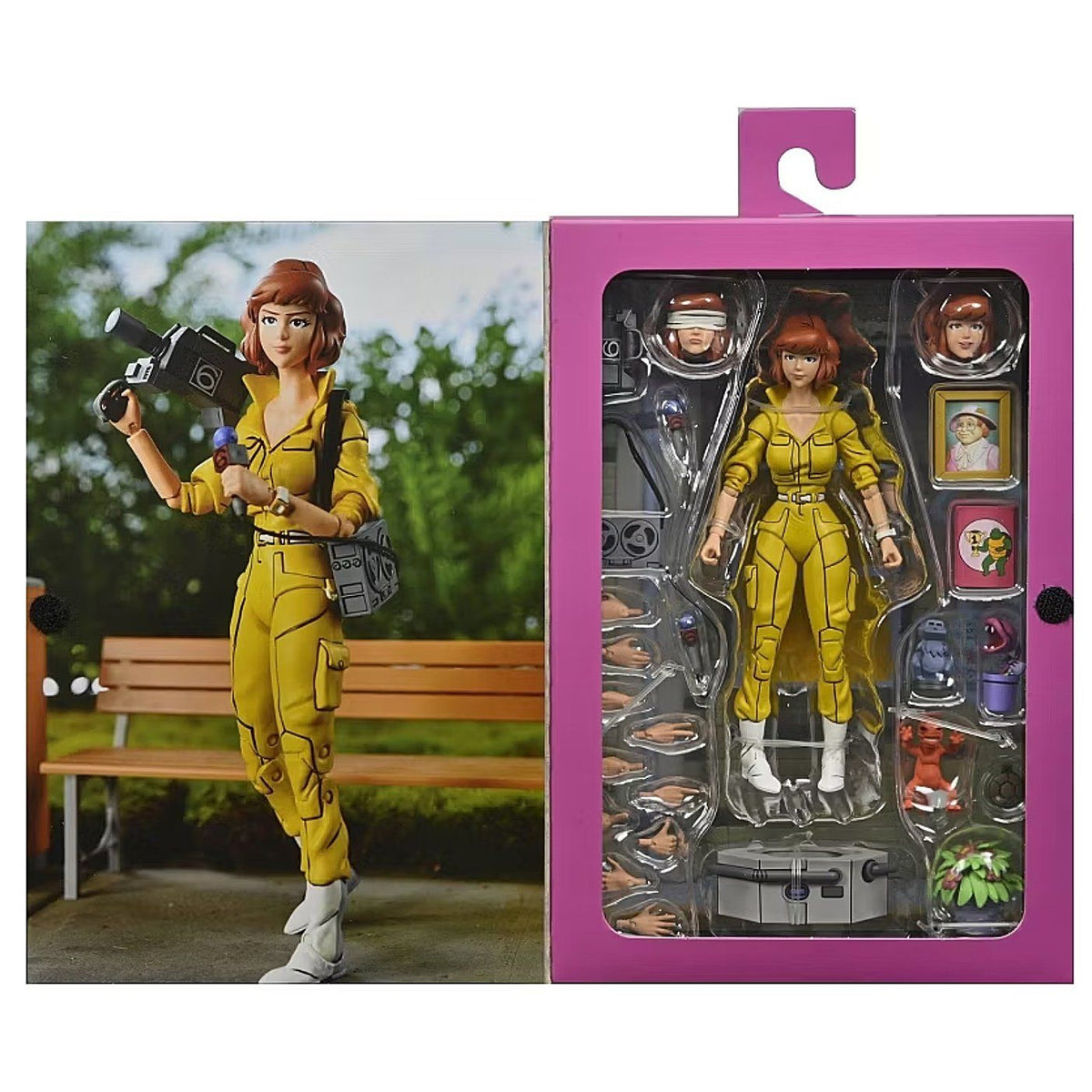 Figura de acción April O Neil Cartoon Tortugas Ninja