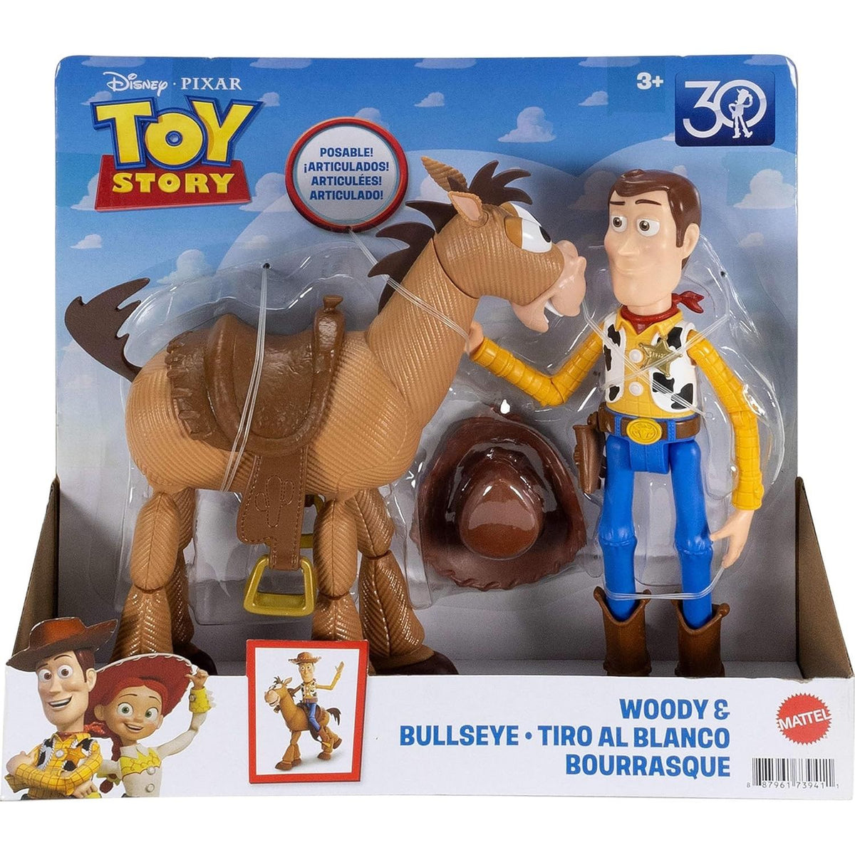 Toy Story Set Woody y Tiro al Blanco de Disney Pixar 30cm