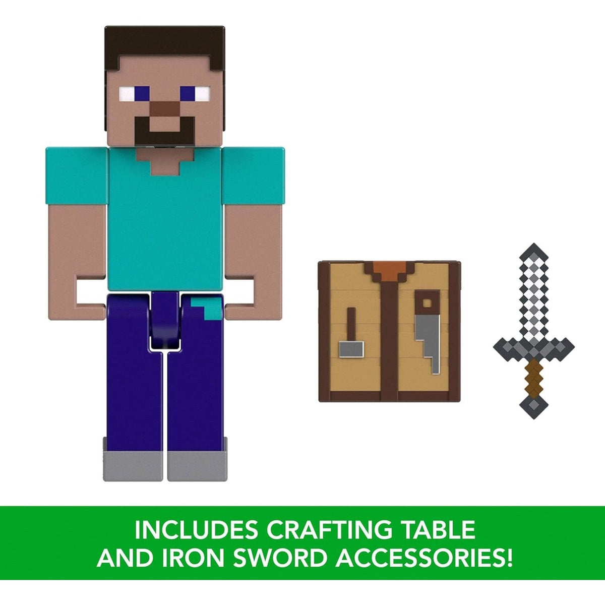 Minecraft Figura de acción Steve y Accesorios