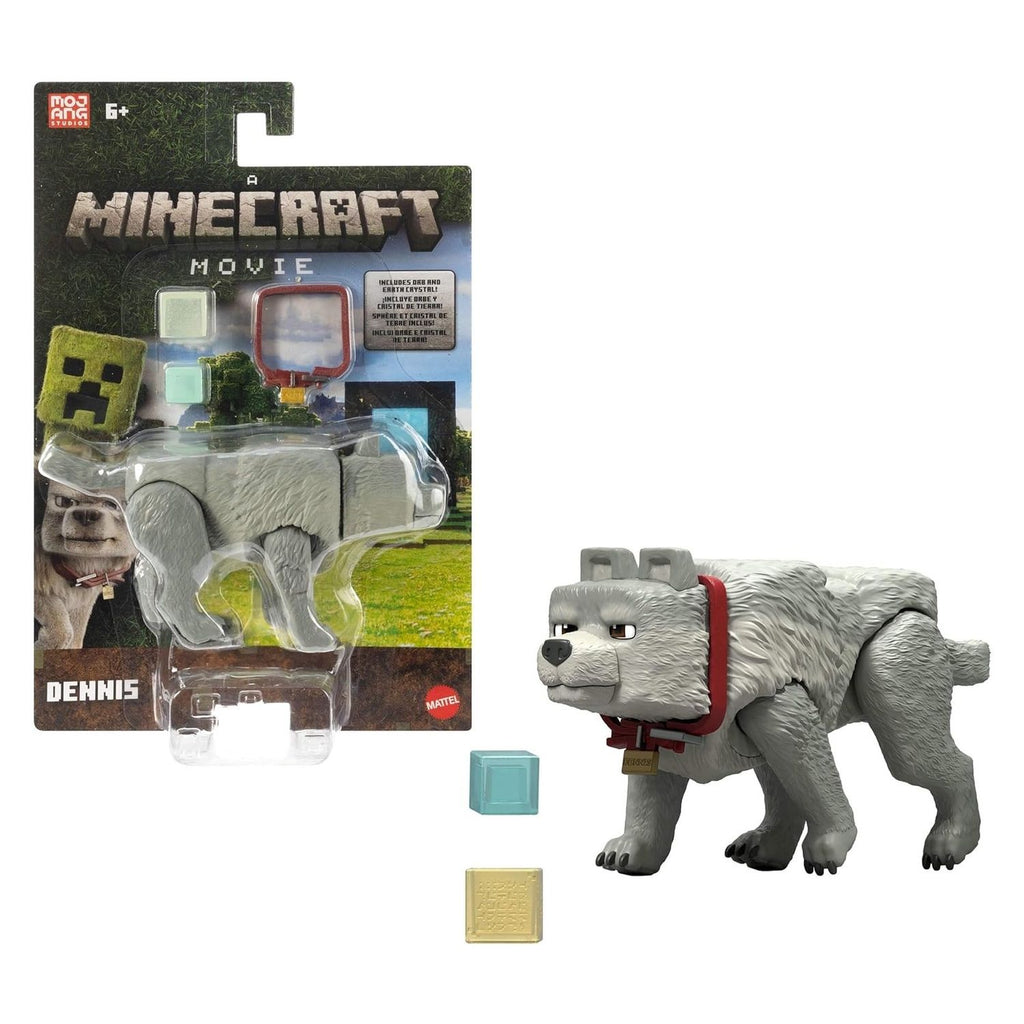 Minecraft La pelicula figuras de acción de Dennis El lobo