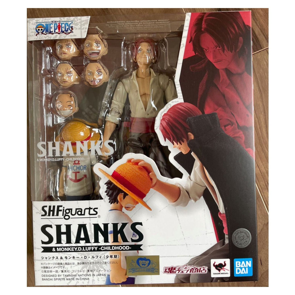 One Piece SH Figuarts Shanks and Monkey D Luffy