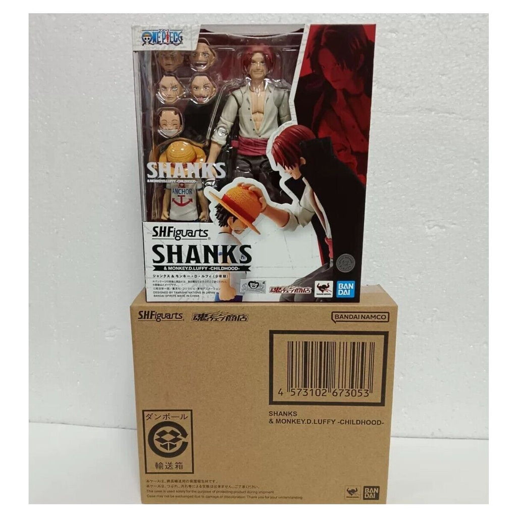 One Piece SH Figuarts Shanks and Monkey D Luffy