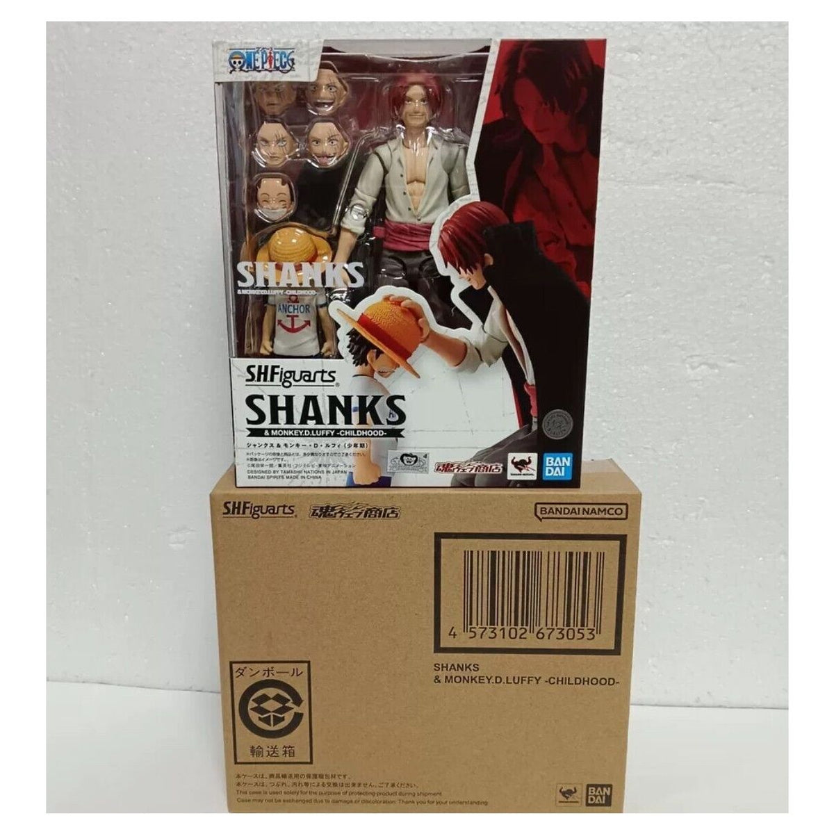 One Piece SH Figuarts Shanks and Monkey D Luffy