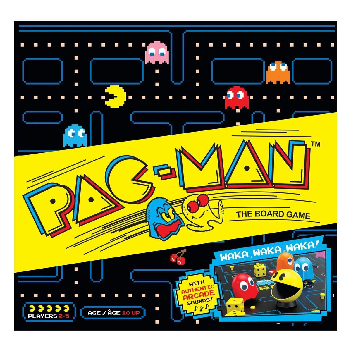 PAC-MAN The Board Game Juego de Mesa Pacman con Sonido