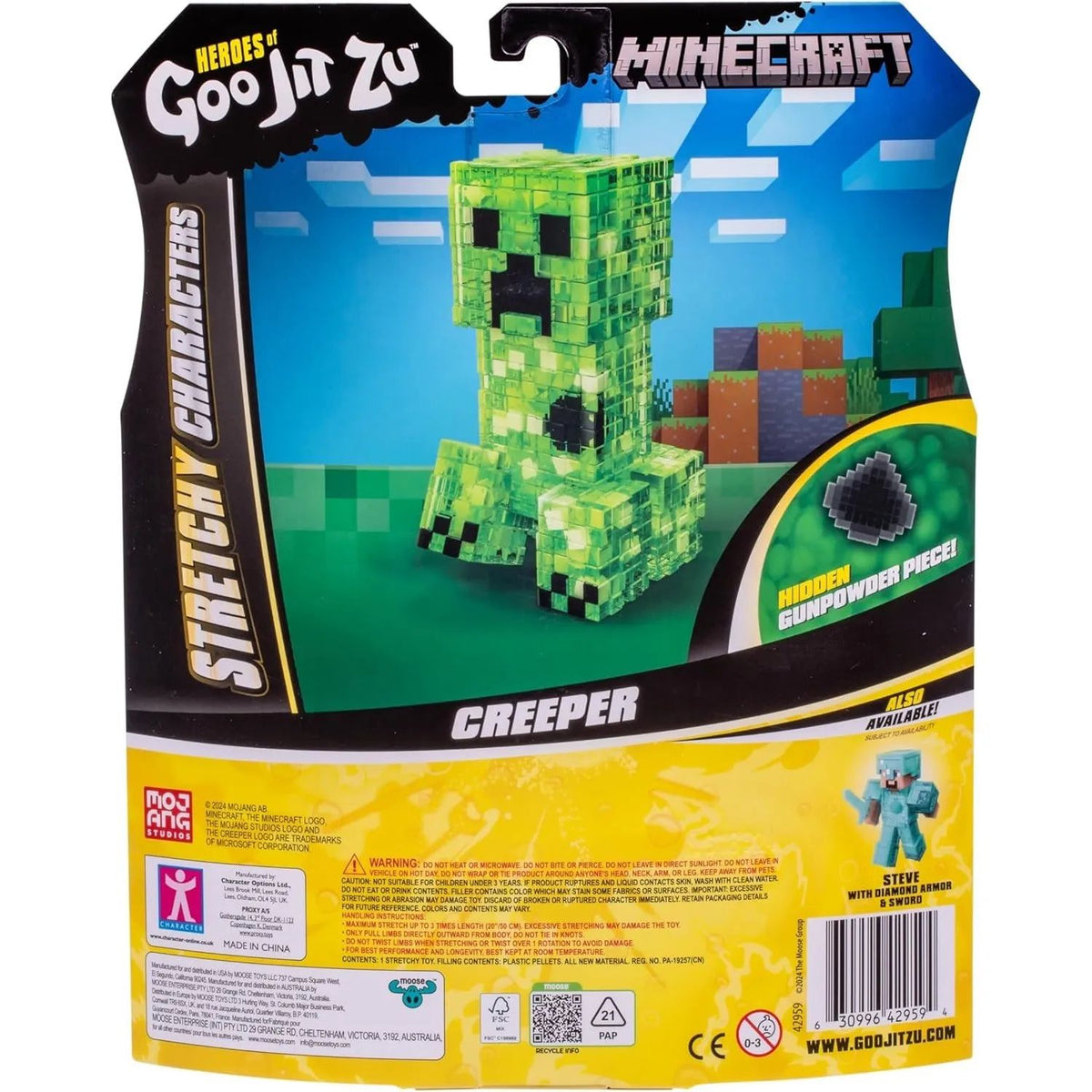 Squishy Goo Jit Zu Minecraft elásticos Enredadera Creeper