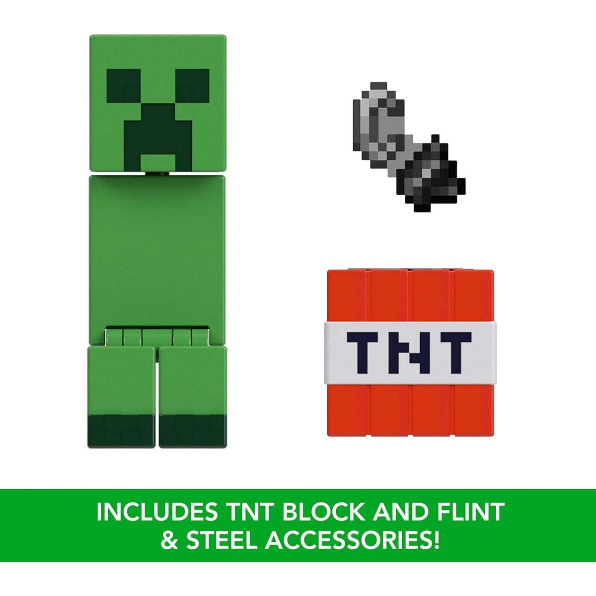 Minecraft Figura de Acción Creeper mas Accesorios TNT