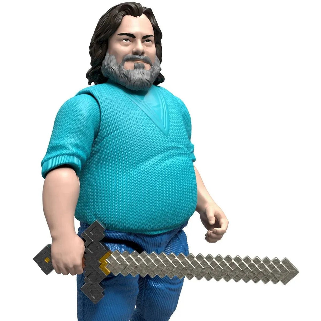 Minecraft La Pelicula Figura Steve con Accesorios 10cm