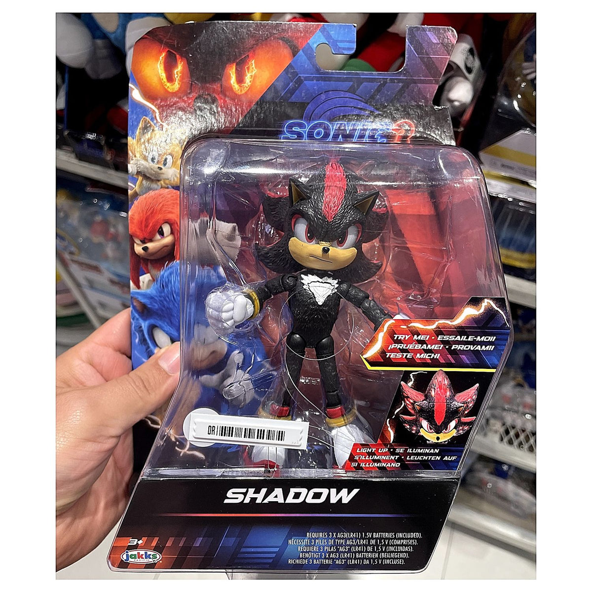 Figura Movie Sonic the Hedgehog 3 Shadow con Luces