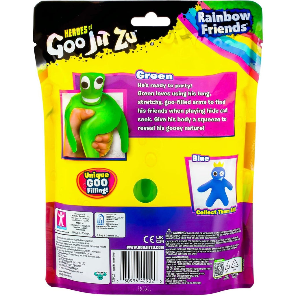 Goo Jit Zu Estirable Elásticos Rainbow Friends Green