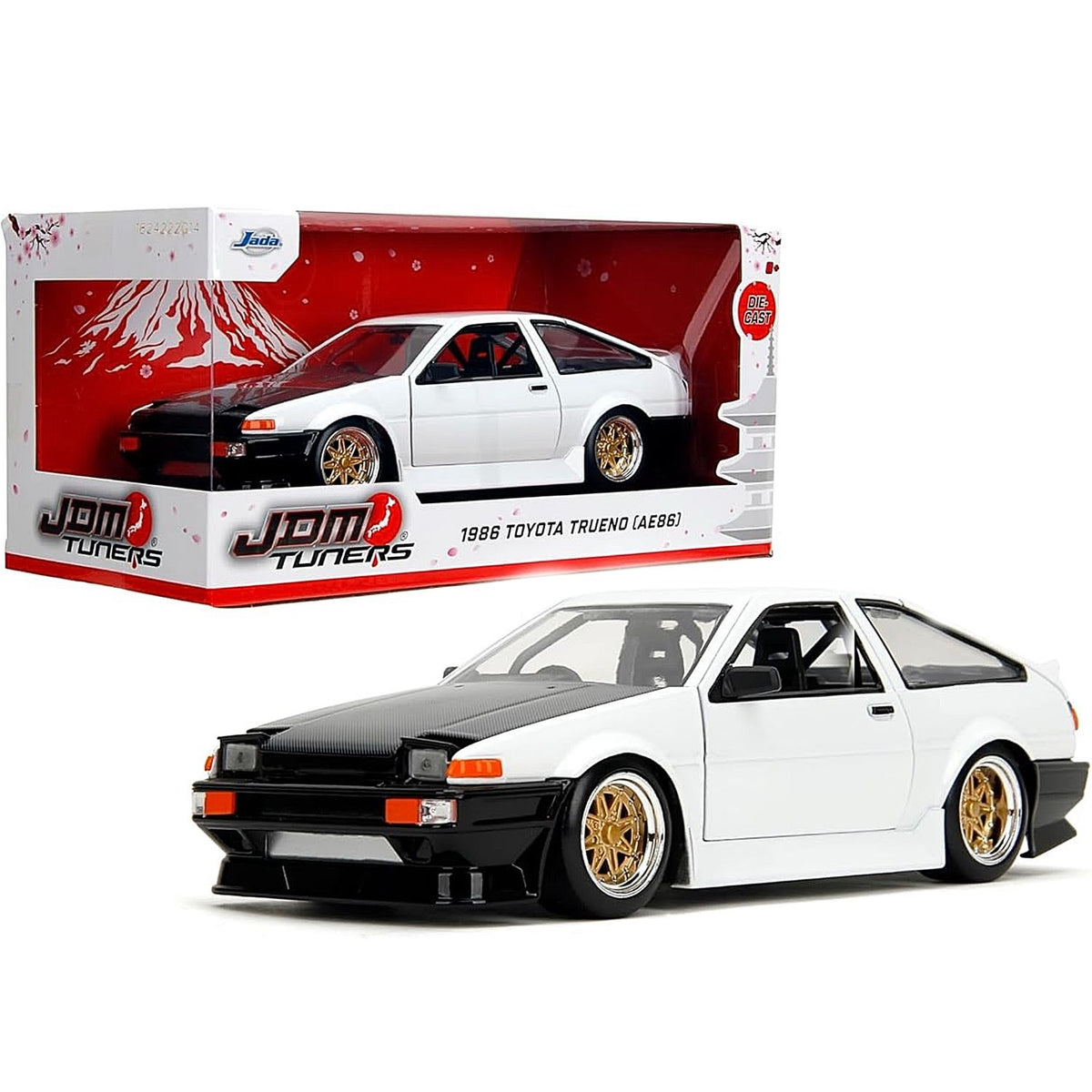 Auto Escala de Metal 1-24 Die-Cast 1986 AE86 Toyota Trueno Initial D