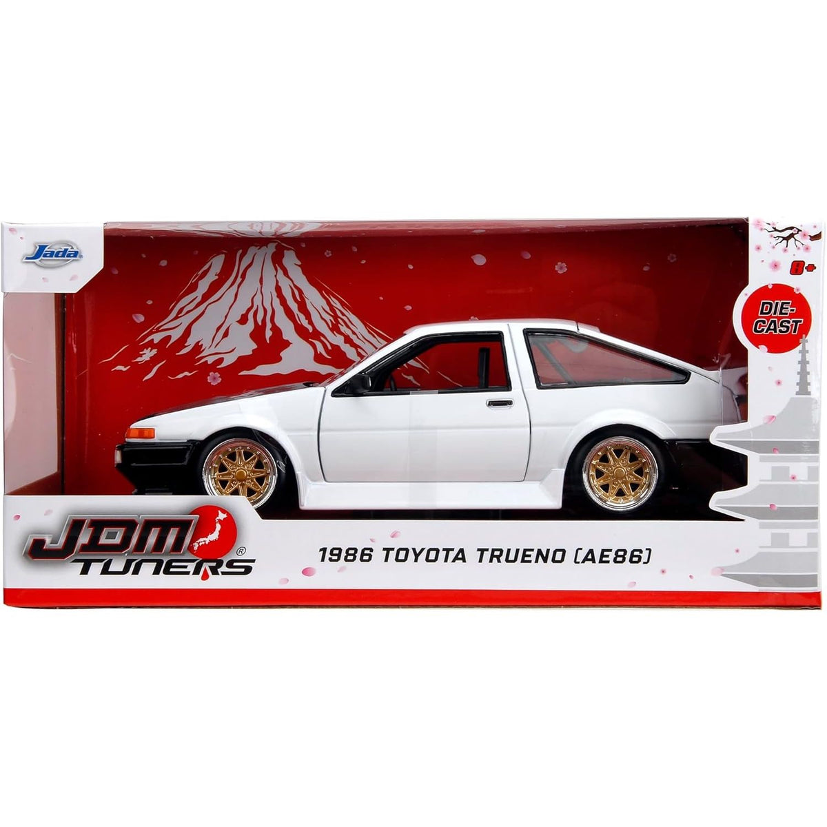 Auto Escala de Metal 1-24 Die-Cast 1986 AE86 Toyota Trueno Initial D