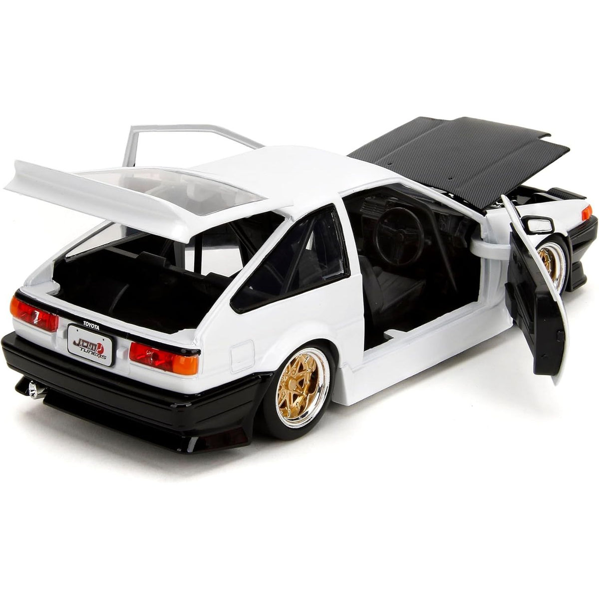 Auto Escala de Metal 1-24 Die-Cast 1986 AE86 Toyota Trueno Initial D