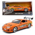 Auto Escala de Metal 1-24 Die-Cast Toyota Supra Rapidos y Furiosos