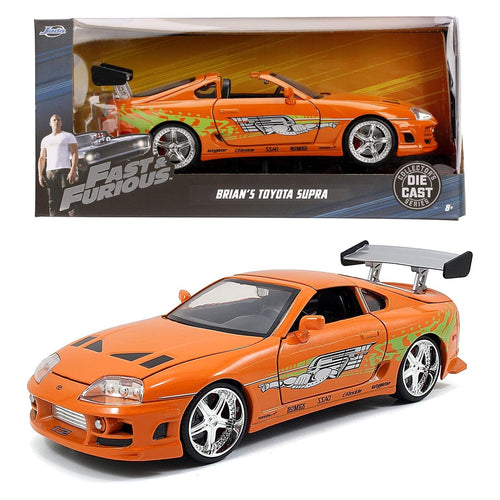 Auto Escala de Metal 1-24 Die-Cast Toyota Supra Rapidos y Furiosos