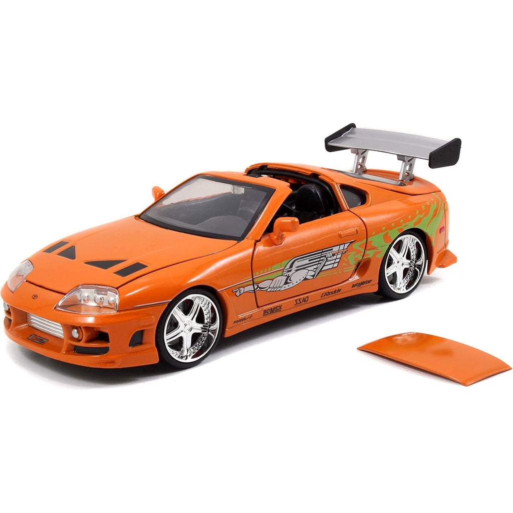 Auto Escala de Metal 1-24 Die-Cast Toyota Supra Rapidos y Furiosos