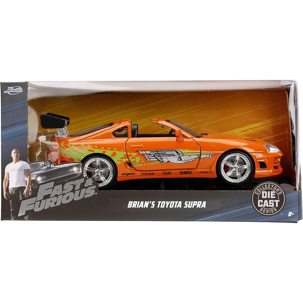 Auto Escala de Metal 1-24 Die-Cast Toyota Supra Rapidos y Furiosos