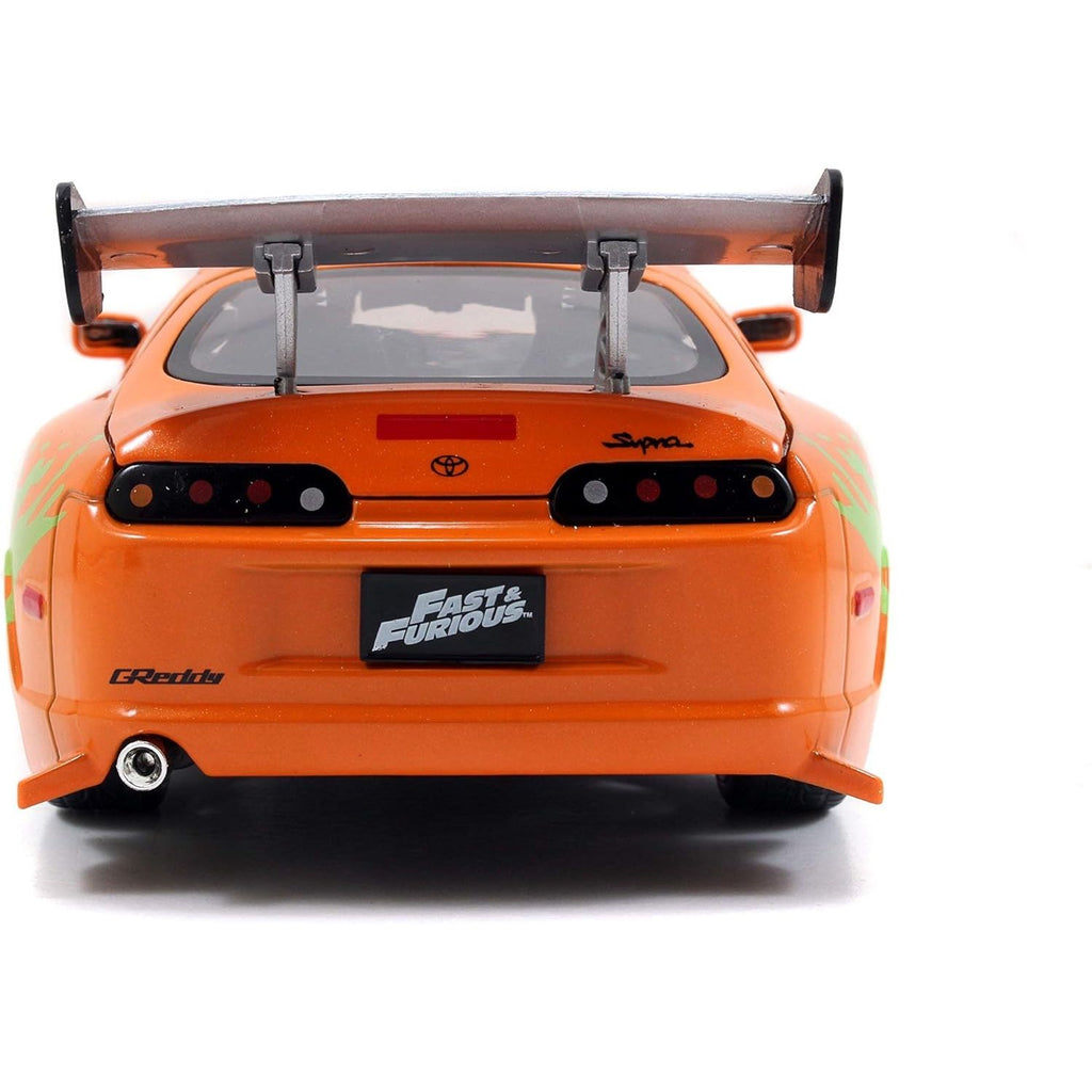 Auto Escala de Metal 1-24 Die-Cast Toyota Supra Rapidos y Furiosos